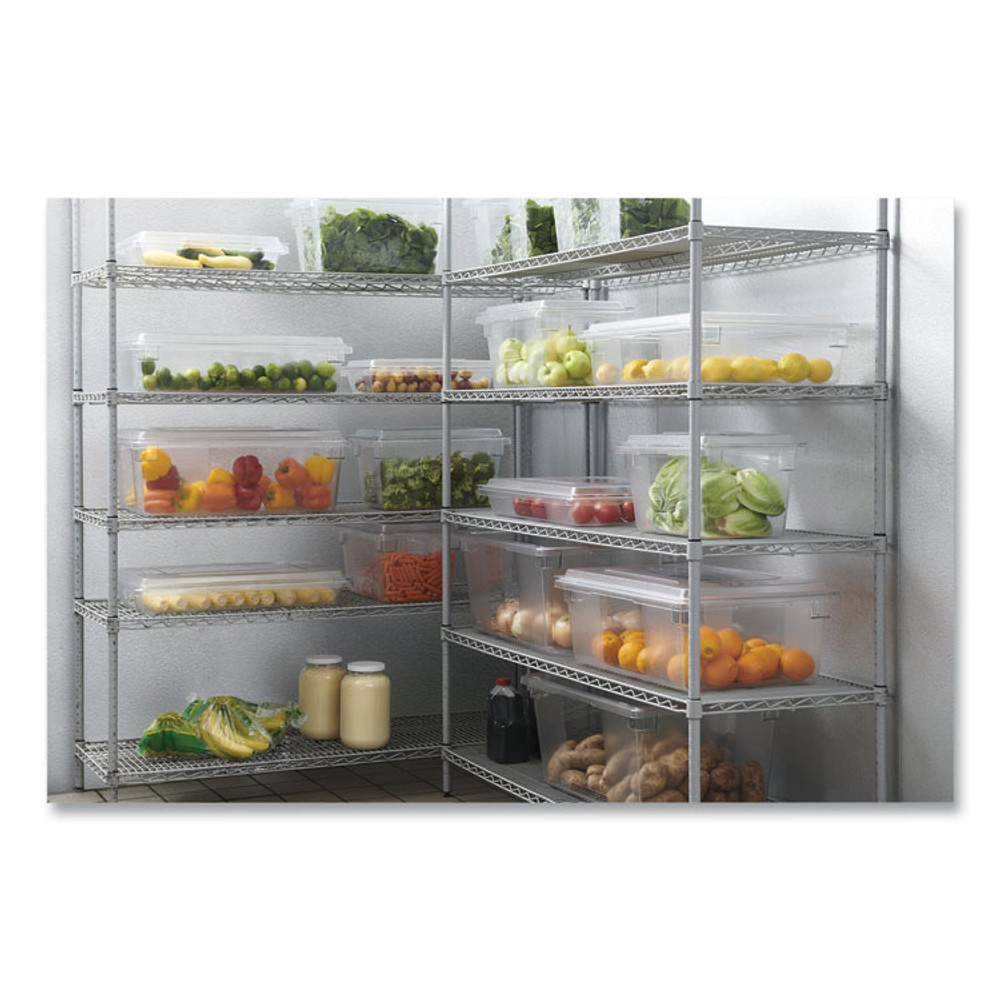 RUBBERMAID COMMERCIAL PROD. 3300 CLE Food/Tote Boxes, 12.5 gal, 26 x 18 x 9, Clear, Plastic