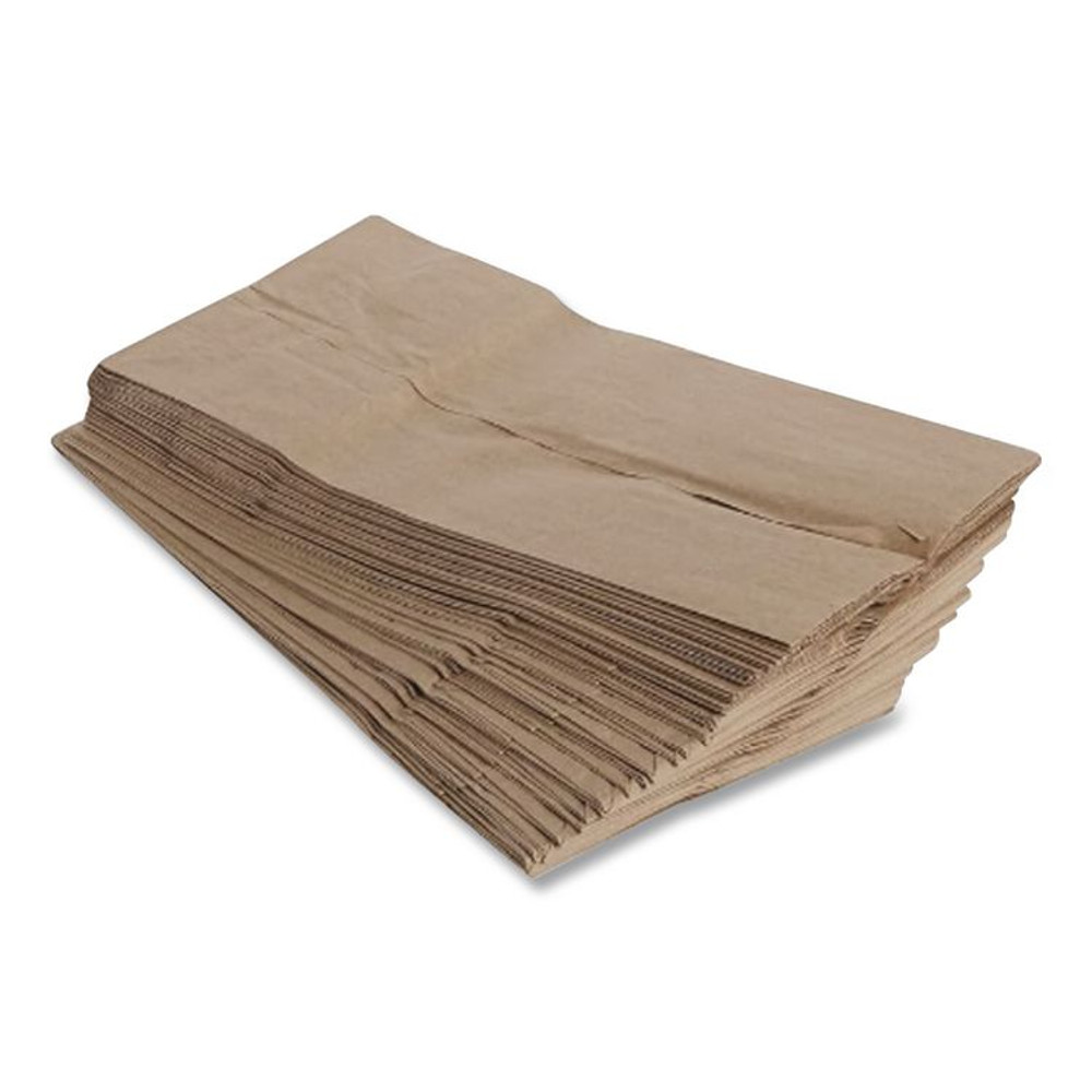 ROSS & WALLACE PAPER PRODUCTS, INC. General LB24LAJ Standard Paper Lunch Bags, 5.13" x 3.13" x 10.38", Natural Kraft, 1,200/Carton