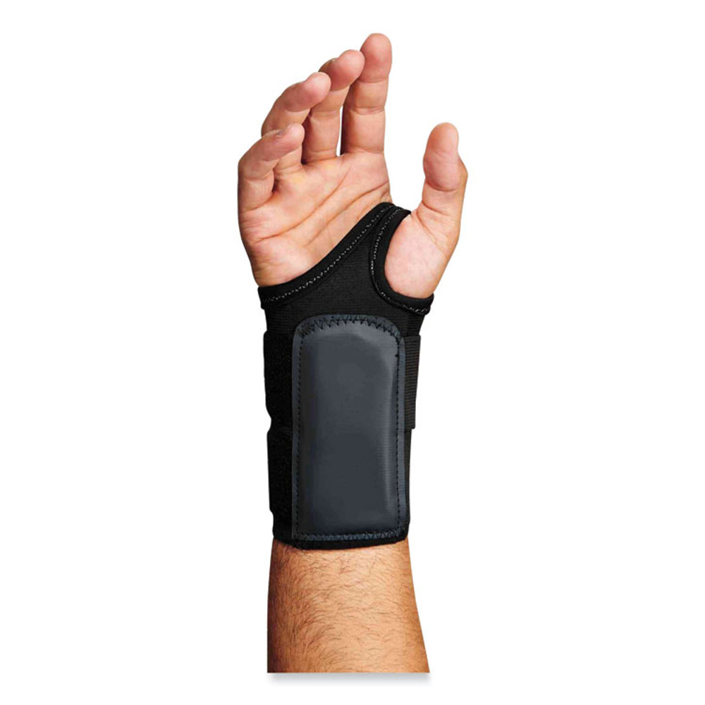 TENACIOUS HOLDINGS, INC. ergodyne® 70036 ProFlex 4010 Double Strap Wrist Support, Large, Fits Left Hand, Black