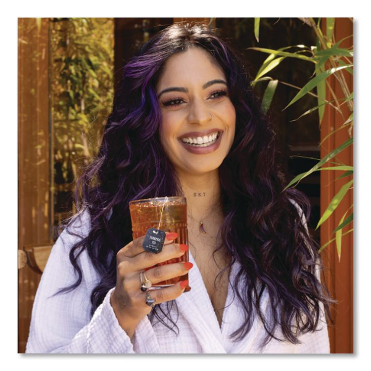 NUMI 10552 Turmeric Tea, Amber Sun, 1.46 oz Bag, 15/Box