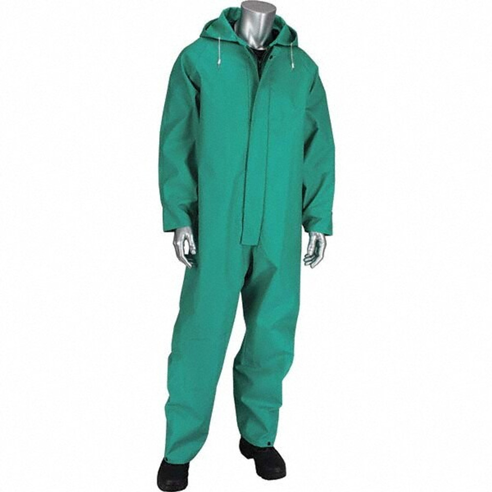 Falcon 205-420CV/S Rain Coveralls: Size Small, Nylon & Polyvinylchloride