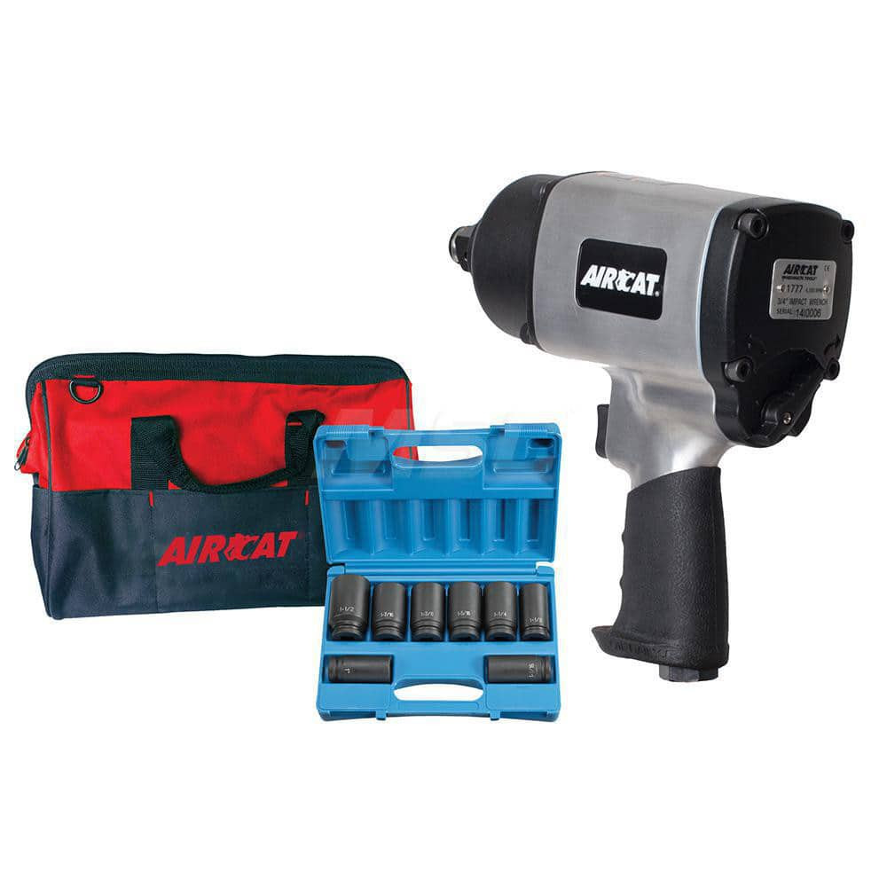 AIRCAT 1777K Air Impact Wrench: 3/4" Drive, 6,500 RPM, 1,600 ft/lb