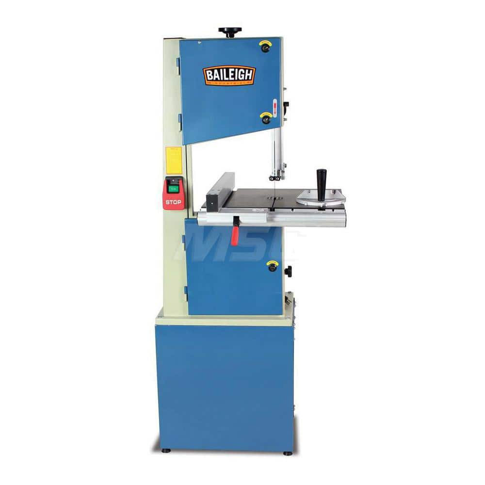 Baileigh 1008296 Vertical Bandsaw: 7" Height Capacity, Belt Drive