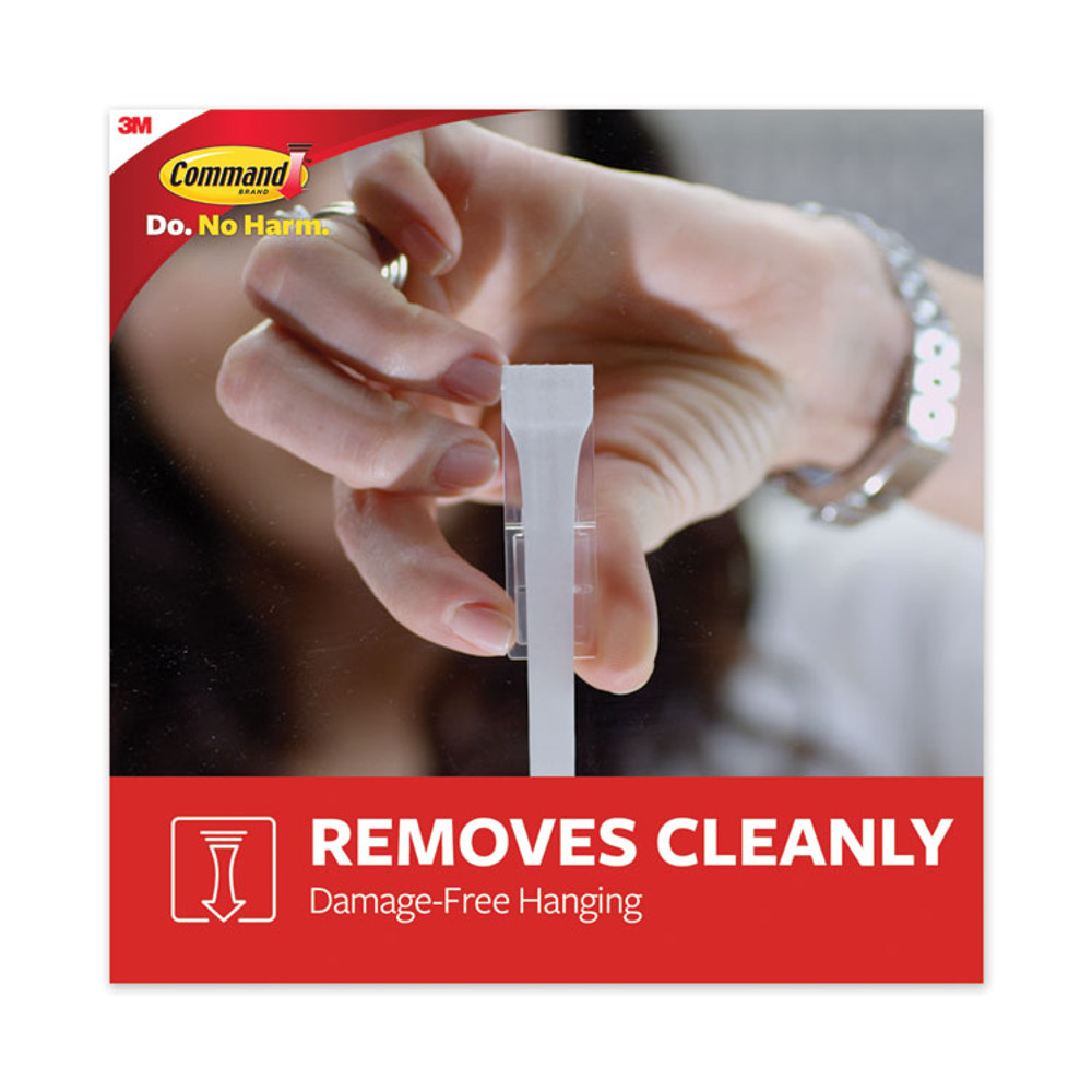 3M/COMMERCIAL TAPE DIV. Command™ 70005128379 General Purpose Hooks, Small, Plastic, White, 1 lb Capacity, 6 Hooks and 12 Strips/Pack