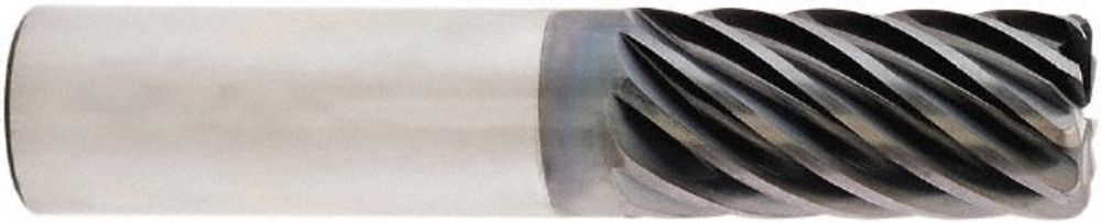 Niagara Cutter 17002356 Corner Radius End Mill: 5/8" Dia, 2-1/2" LOC, 0.12" Radius, 9 Flutes, Solid Carbide