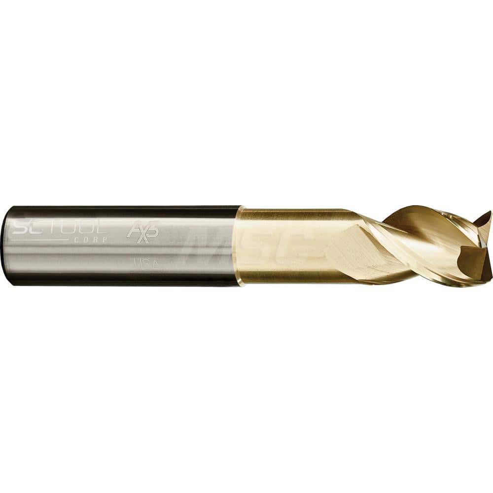 SC Tool 10739 Corner Radius End Mill: 1" Dia, 1-1/8" LOC, 0.19" Radius, 3 Flutes, Solid Carbide