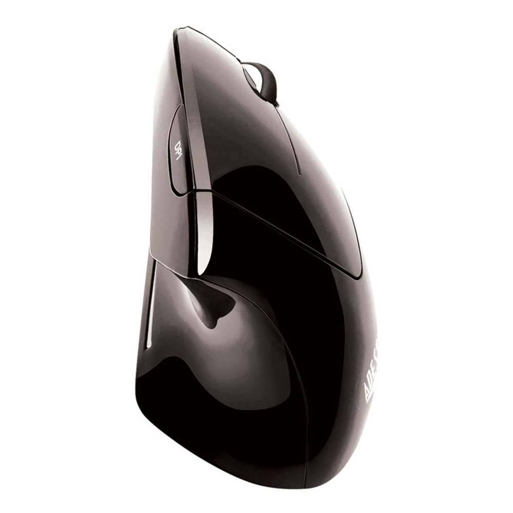ADESSO INC IMOUSEE10 iMouse E10 Wireless Vertical Ergonomic USB Mouse, 2.4 GHz Frequency/33 ft Wireless Range, Right Hand Use, Black
