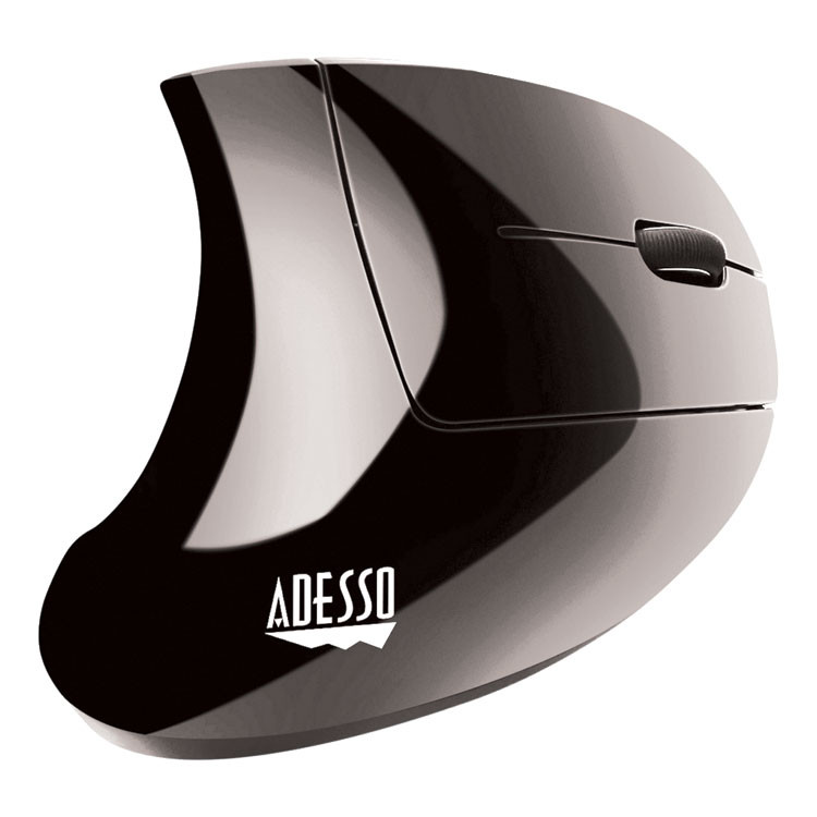ADESSO INC IMOUSEE10 iMouse E10 Wireless Vertical Ergonomic USB Mouse, 2.4 GHz Frequency/33 ft Wireless Range, Right Hand Use, Black