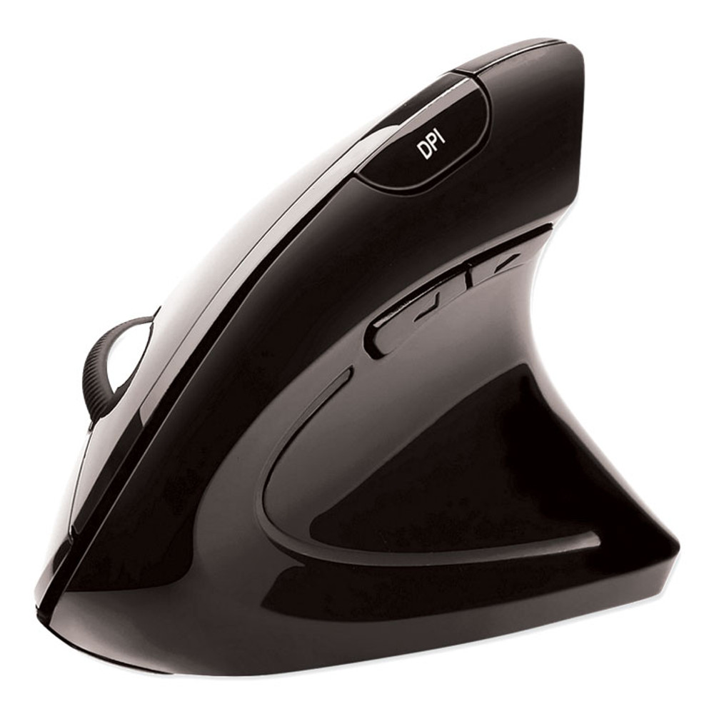 ADESSO INC IMOUSEE10 iMouse E10 Wireless Vertical Ergonomic USB Mouse, 2.4 GHz Frequency/33 ft Wireless Range, Right Hand Use, Black
