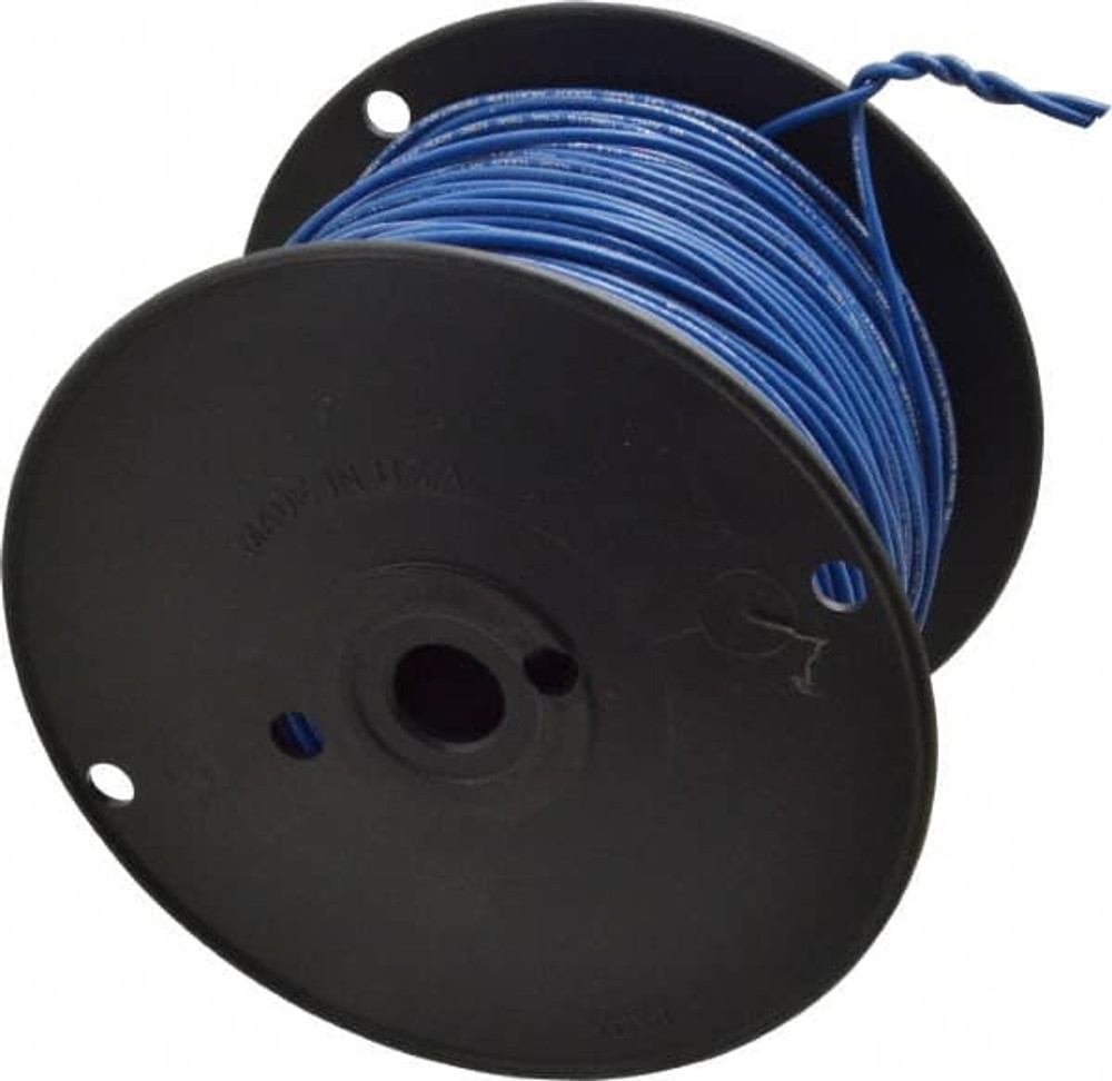 Southwire 411010506 Machine Tool Wire: 18 AWG, Blue, 500' Long, Polyvinylchloride, 0.108" OD