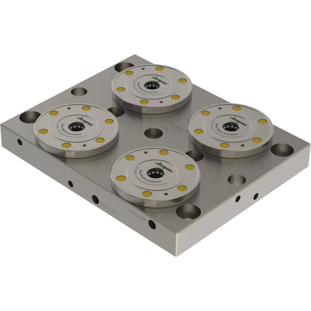 Jergens 30111 Fixture Plates; Overall Width (mm): 225; Overall Height: 35 mm; Overall Length (mm): 180.00; Plate Thickness (Decimal Inch): 27.0000; Material: Fremax 15 Steel; Number Of T-slots: 0; Centerpoint To End: 112.50; Parallel Tolerance: 0.001