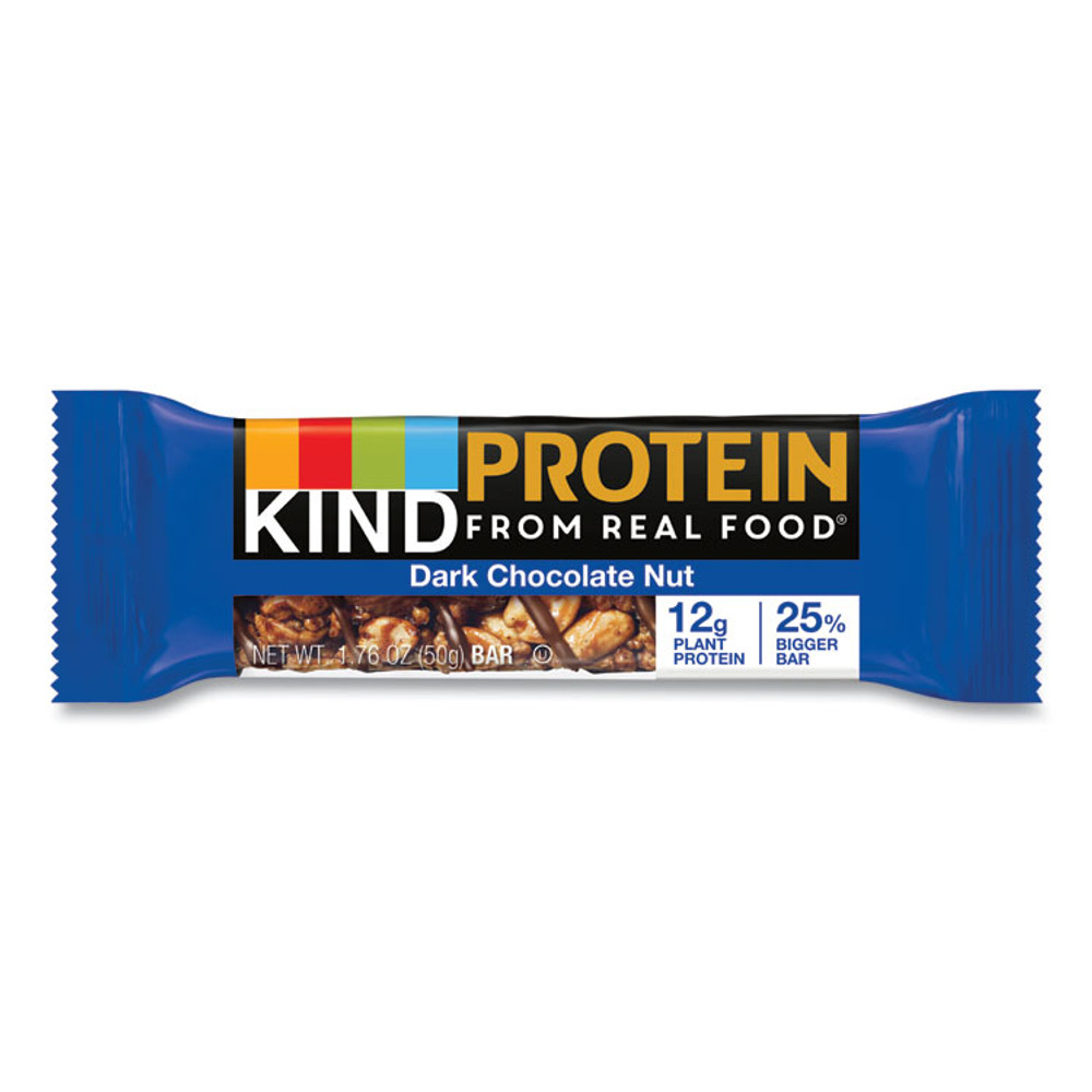 KIND LLC 26036 Protein Bars, Double Dark Chocolate, 1.76 oz, 12/Pack