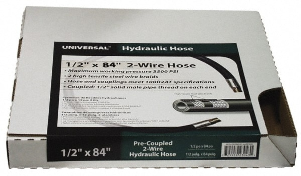 Value Collection 98398327 1/2" ID x 55/64" OD, 4,000 psi Work Pressure Hydraulic Hose