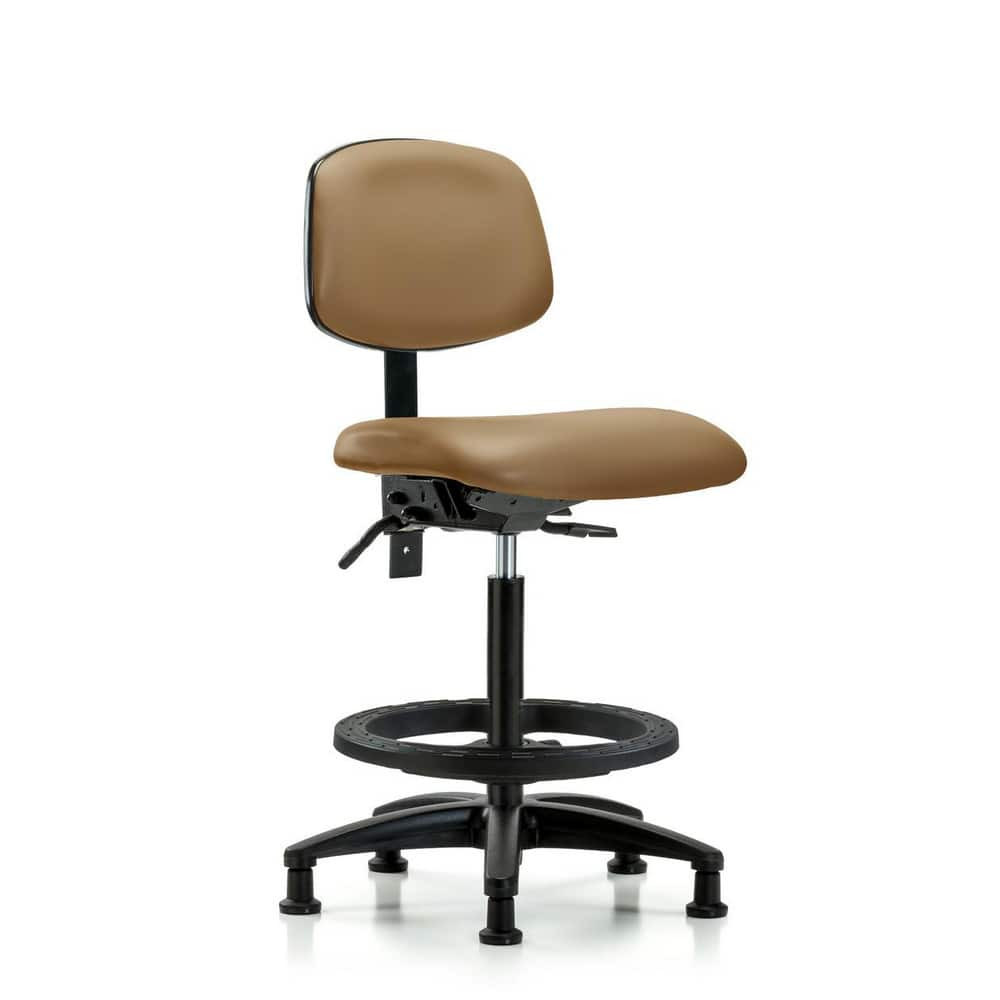 Blue Ridge Ergonomics MSC47786 Task Chair: Vinyl, Taupe