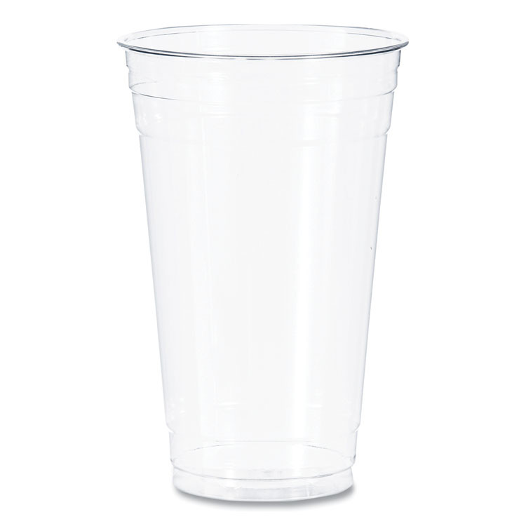 DART TD24 Ultra Clear PET Cold Cups, 24 oz, Plastic, Clear, 50/Sleeve, 12 Sleeves/Carton