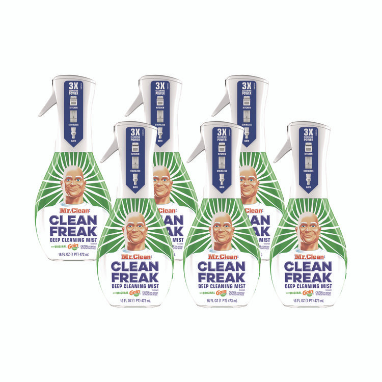PROCTER & GAMBLE Mr. Clean® 79127 Clean Freak Deep Cleaning Mist Multi-Surface Spray, Gain Original, 16 oz Spray Bottle, 6/Carton