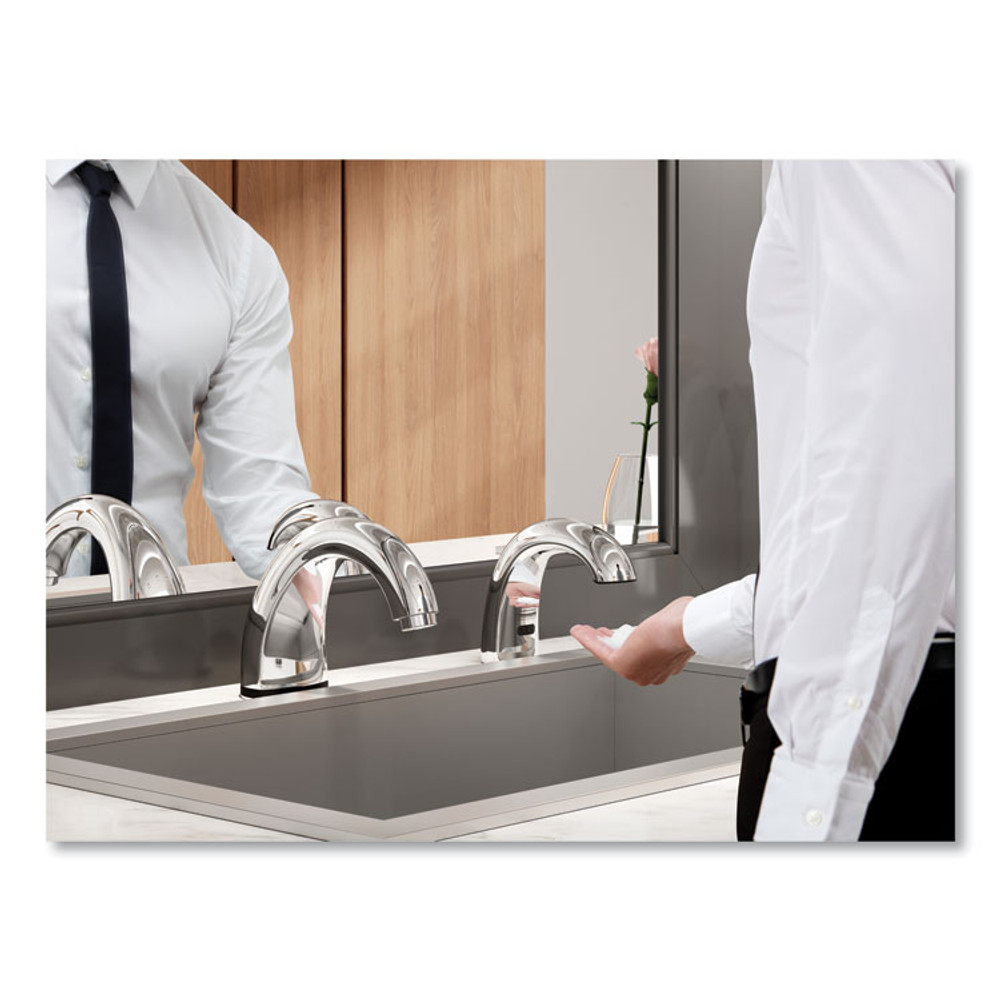 RUBBERMAID COMMERCIAL PROD. 1938171CT One Shot Soap Dispenser - Touch Free, Foam, 11 x 14 x 3.5, Chrome, 4/Carton