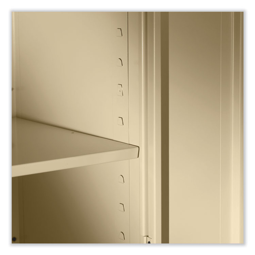 TENNSCO 7818RHMG Deluxe Recessed Handle Storage Cabinet, 36w x 18d x 78h, Medium Gray