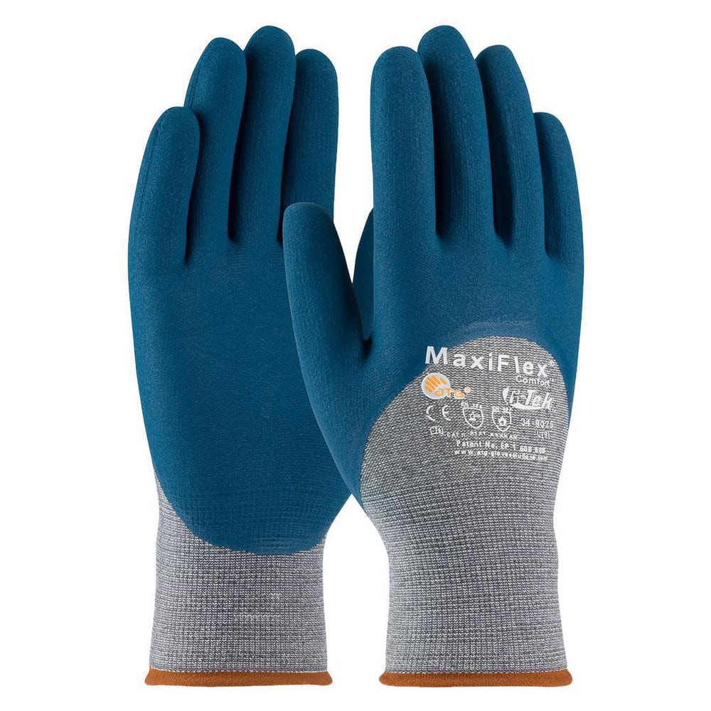 PIP 34-9025/S General Purpose Work Gloves: Small, Nitrile Coated, Cotton Blend