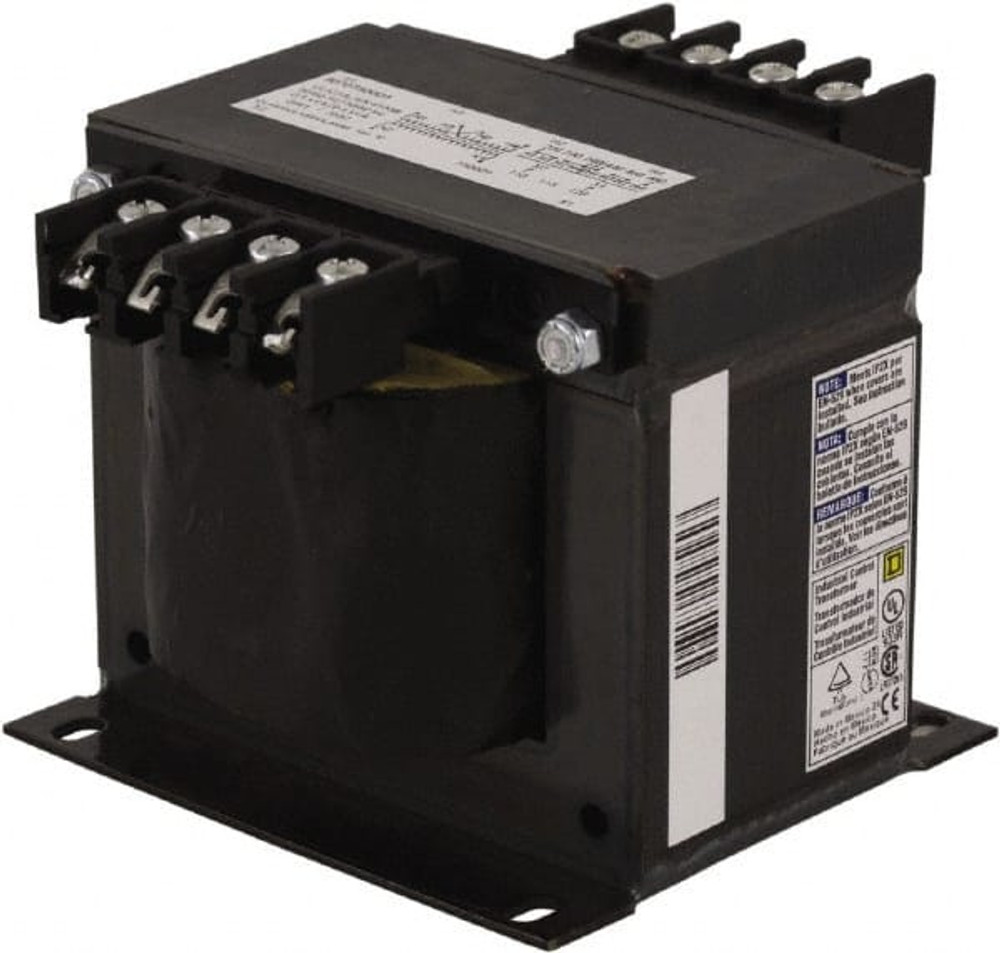 Square D 9070T500D23 1 Phase, 500 VA, Control Transformer