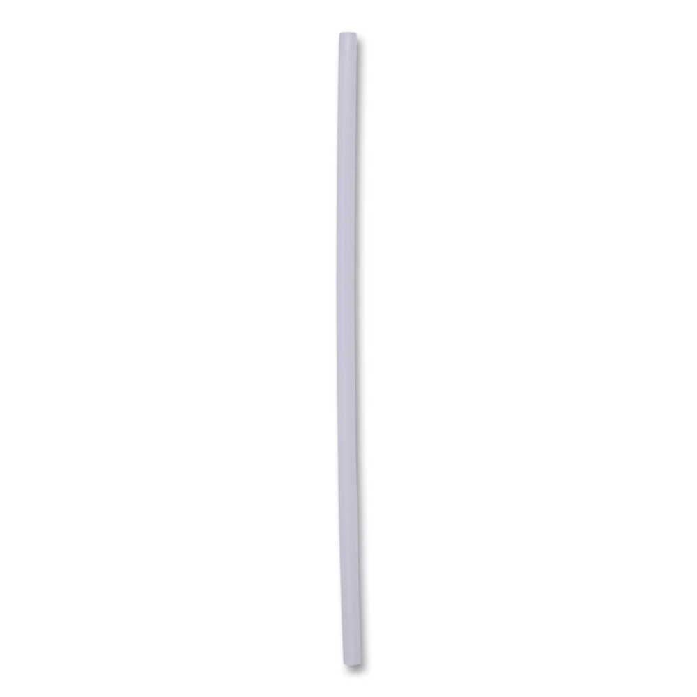 BOARDWALK JSTU775T50 Jumbo Straws, 7.75", Plastic, Translucent, Unwrapped, 250/Pack, 50 Packs/Carton