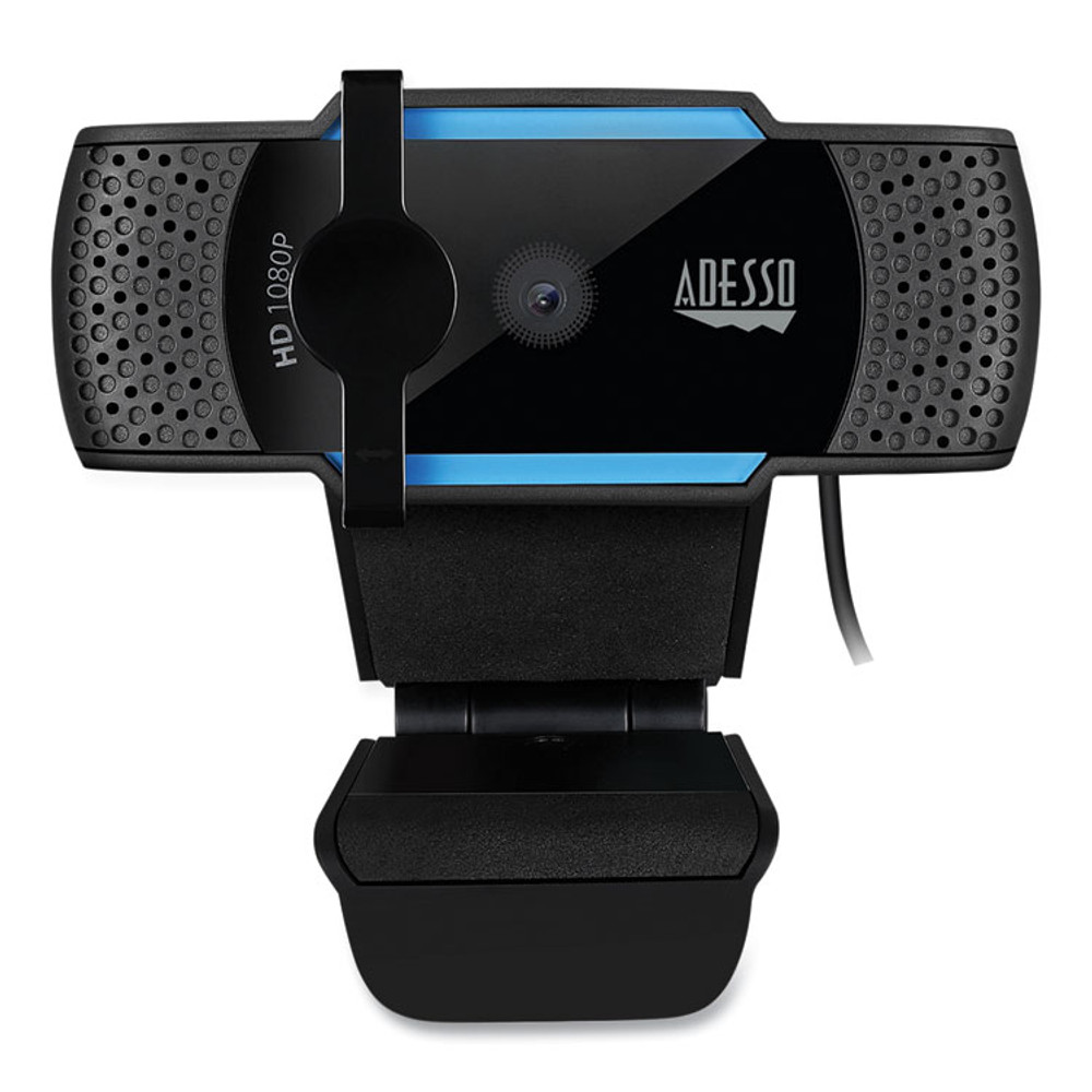 ADESSO INC CYBERTRACKH5 CyberTrack H5 1080P HD USB AutoFocus Webcam with Microphone, 1920 pixels x 1080 pixels, 2 Mpixels, Black