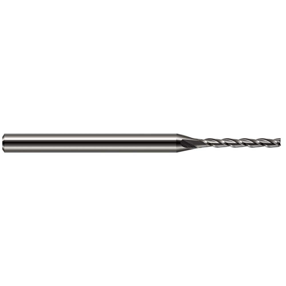 Harvey Tool 12759 Square End Mill: 1.5 mm Dia, 12 mm LOC, 3 Flutes, Solid Carbide
