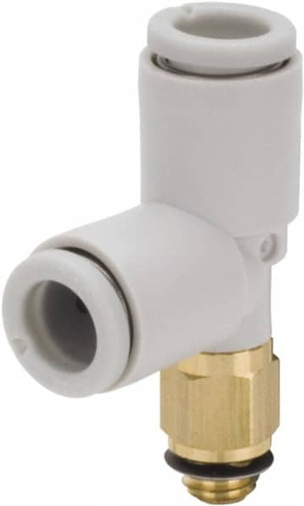 SMC PNEUMATICS KQ2Y06-M6A Push-to-Connect Tube Fitting: Male Run Tee, M6 x 1 Thread