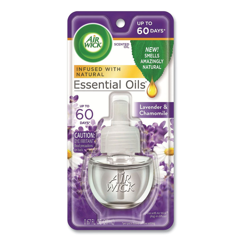 RECKITT BENCKISER Air Wick® 78297CT Scented Oil Refill, Lavender and Chamomile, 0.67 oz, 8/Carton