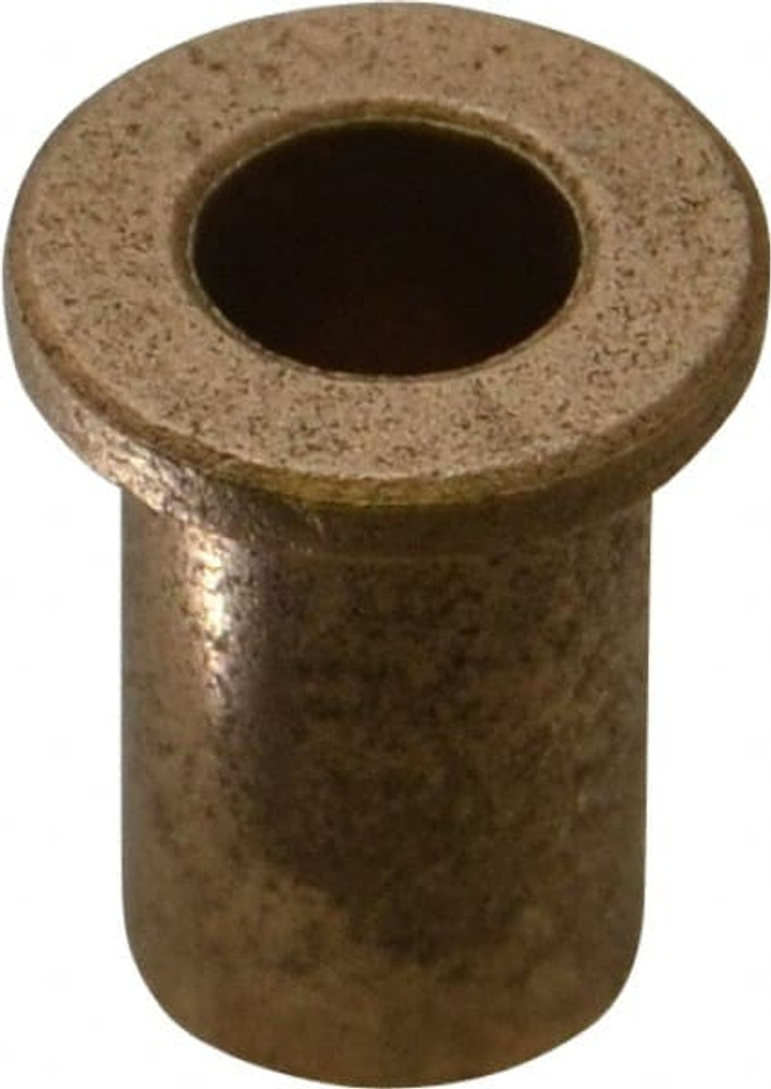 Boston Gear 35540 Flanged Sleeve Bearing: 5/16" ID, 7/16" OD, 3/4" OAL, Oil Impregnated Bronze