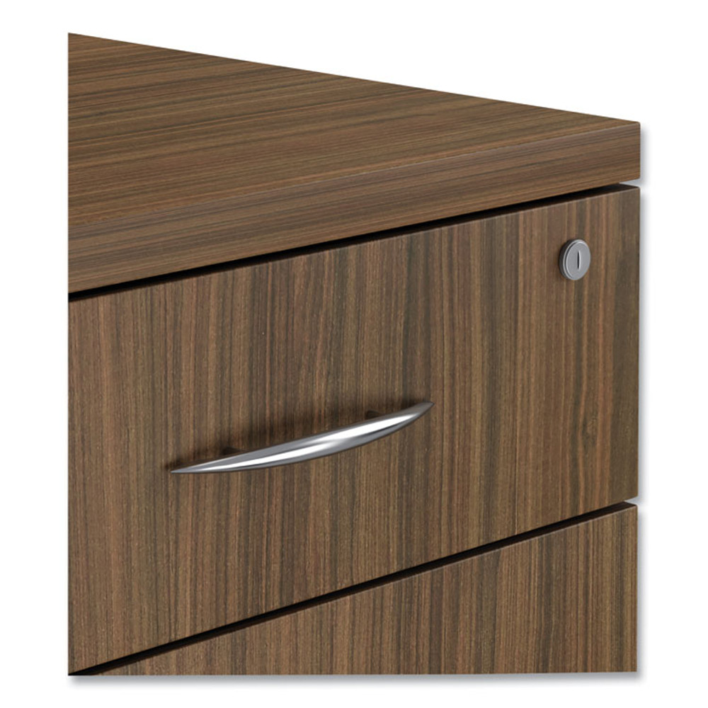 ALERA VA572816WA Alera Valencia Series Mobile Pedestal File, Left/Right, 3-Drawer: Box/Box/File, Legal/Letter, Walnut, 15.88 x 20.5 x 28.38