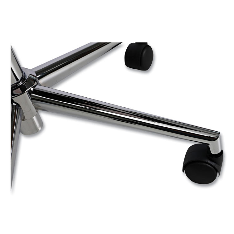 ALERA Workspace by WS4106 Leather Task Chair, Supports Up to 275 lb, 18.19" to 21.93" Seat Height, White Seat, White Back