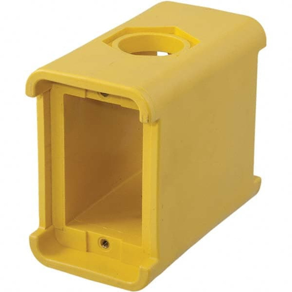 Hubbell Wiring Device-Kellems HBL3080 Electrical Portable Outlet Box: Thermoplastic, Rectangle, 5.79" OAH, 2.77" OAW, 4.3" OAD, 2 Gangs