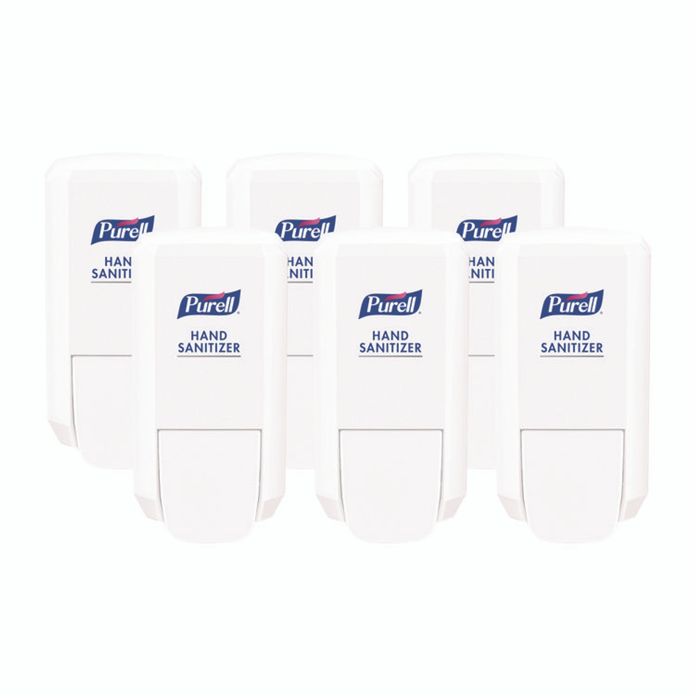 GO-JO INDUSTRIES PURELL® 412106CT CS2 Hand Sanitizer Dispenser, 1,000 mL, 5.14 x 3.83 x 10, White, 6/Carton