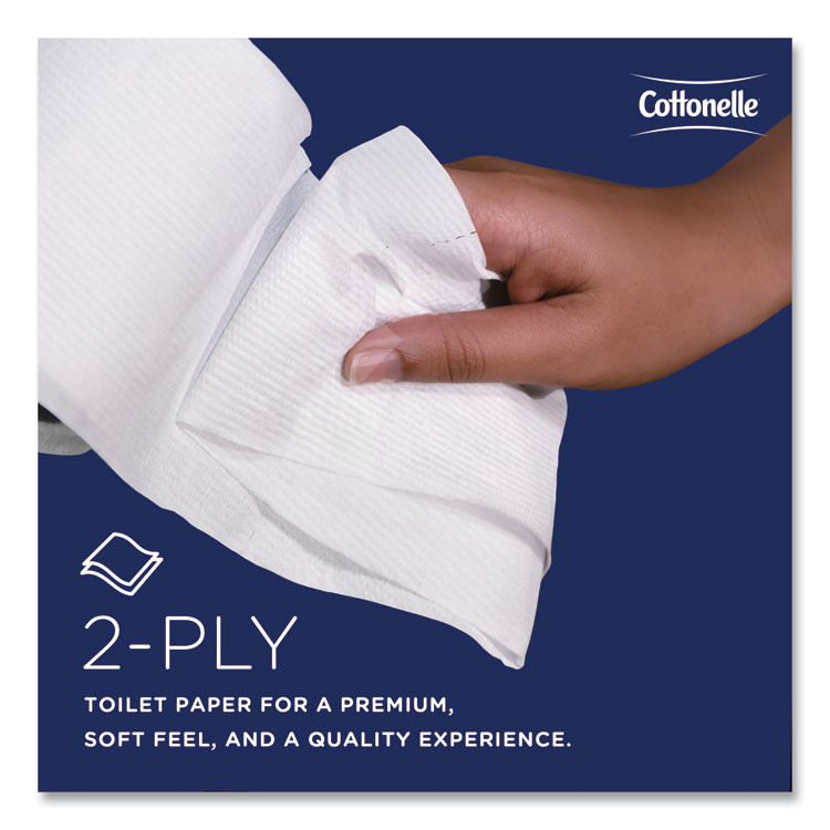 KIMBERLY CLARK Cottonelle® 13135 Two-Ply Bathroom Tissue, Septic Safe, White, 451 Sheets/Roll, 20 Rolls/Carton