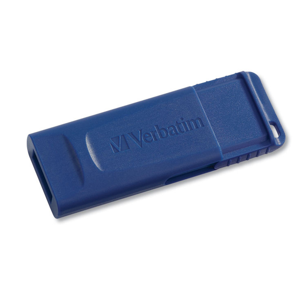 VERBATIM CORPORATION 99121 Classic USB 2.0 Flash Drive, 8 GB, Blue, 5/Pack