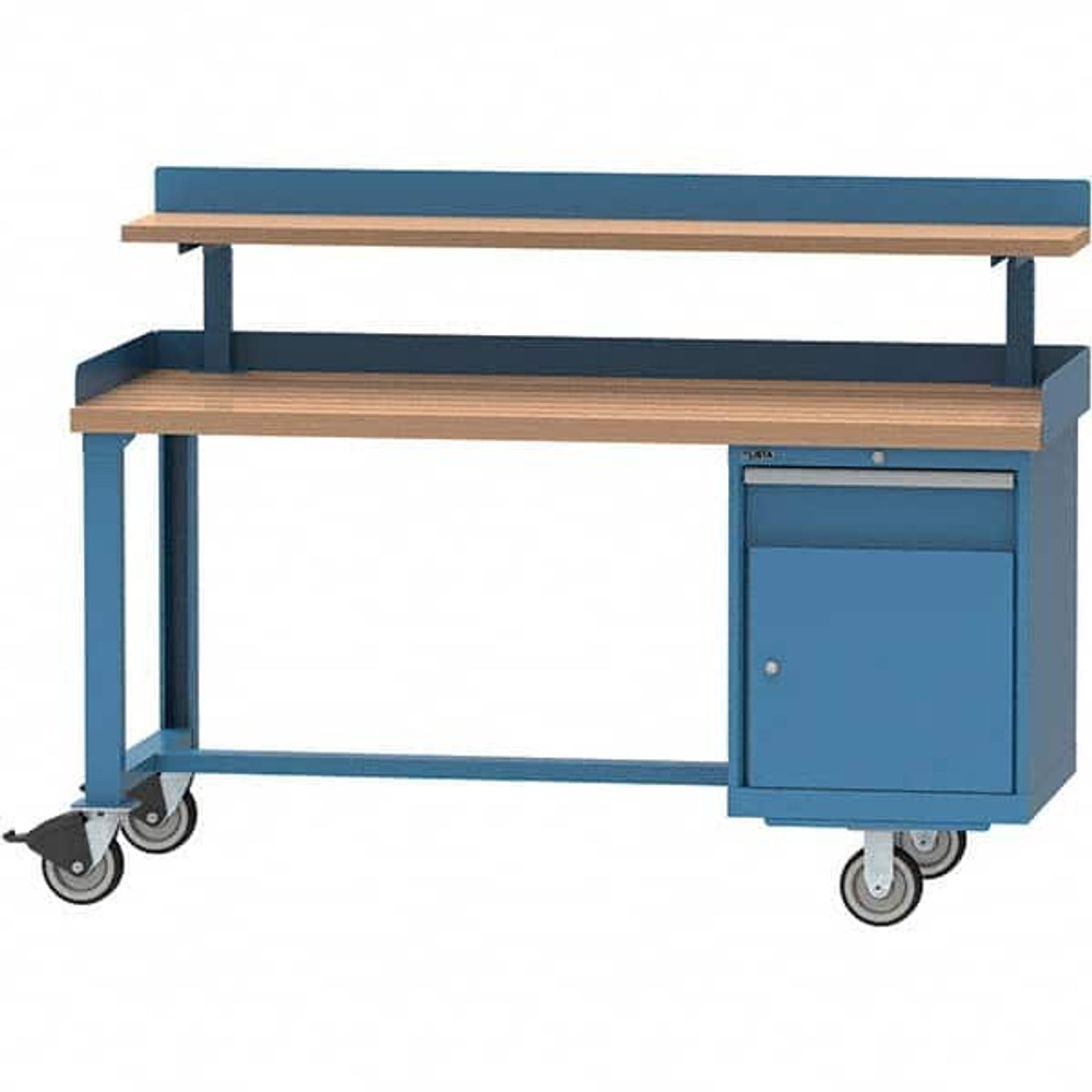 LISTA WB2303BTS7230BB Workbench Top Mobile Work Center: 30" OAD, 1 Drawer