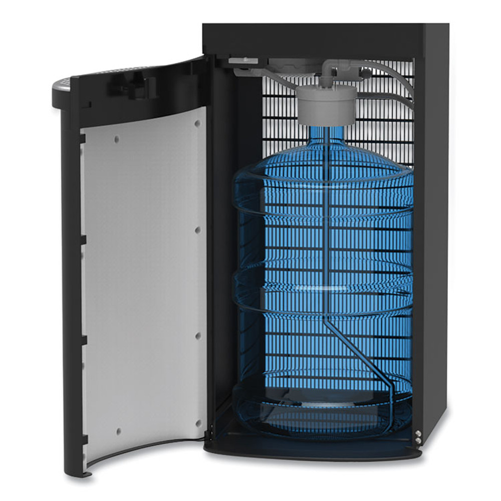 OASIS INTERNATIONAL 506815C MaxxFill Flex Hot and Cold Water Dispenser, 2.1 gal, 12.2 x 14.2 x 42.33, Black/Stainless Steel