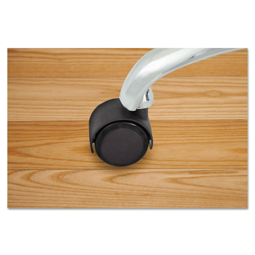 MASTER CASTER COMPANY 64526 Duet Dual Wheels, Grip Ring Type C Stem, 2" Soft Polyurethane Wheel, Matte Black, 5/Set