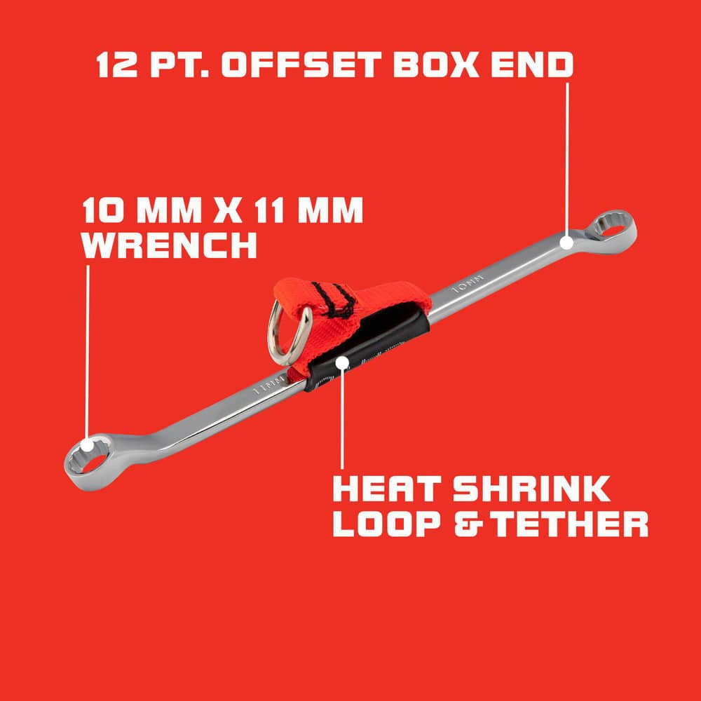 Proto J1053M-TT Box Wrenches; Wrench Type: Pull Box End Wrench ; Double/Single End: Double ; Wrench Shape: Straight ; Material: Steel ; Finish: Chrome ; Number Of Points: 12