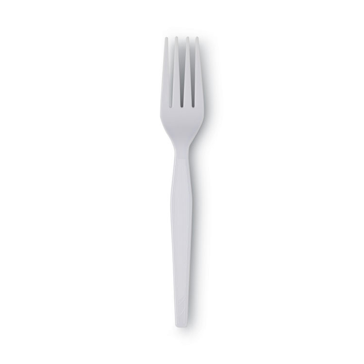 GEORGIA PACIFIC Dixie® FH207 Plastic Cutlery, Heavyweight Fork, White, 100/Box
