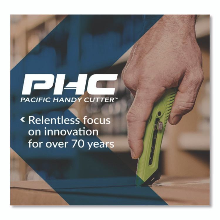 PACIFIC HANDY CUTTER, INC. PHC SP017 Blunt Tip Utility Knife Safety Blades, 0.75" x 2.25", 5/Pack, 20 Packs/Box