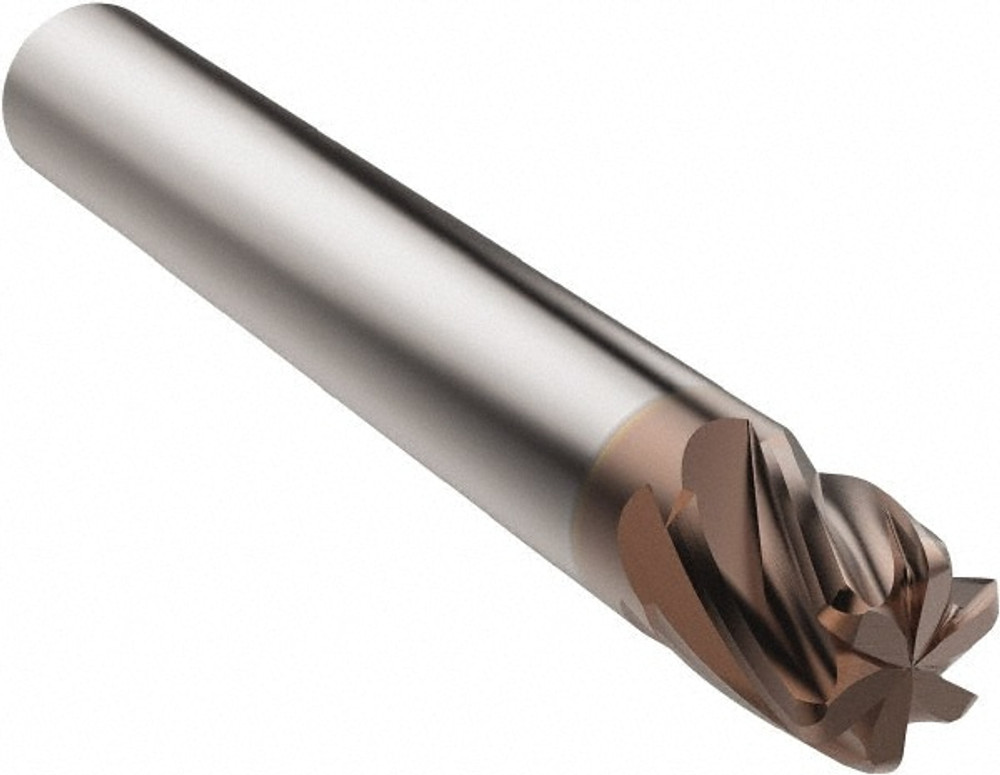 Seco 03134993 Corner Radius End Mill: 8 mm Dia, 16 mm LOC, 0.4 mm Radius, 4 Flutes, Solid Carbide