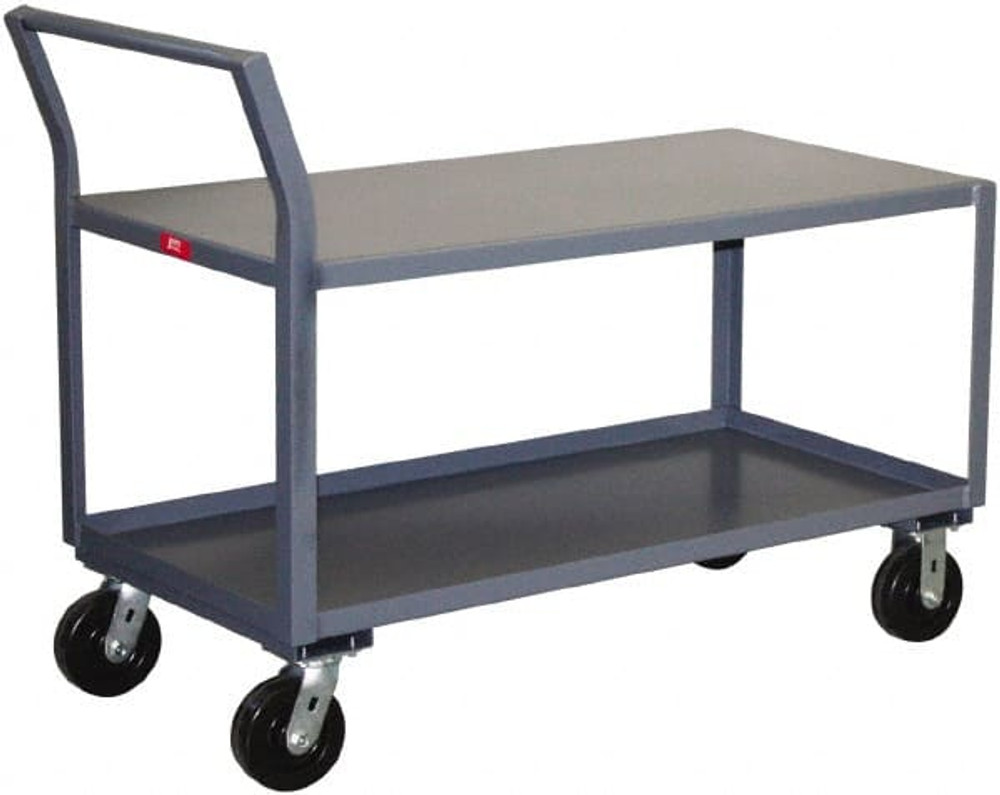 Jamco SX236-P6 Standard Utility Cart: 40" OAH, Steel, Gray