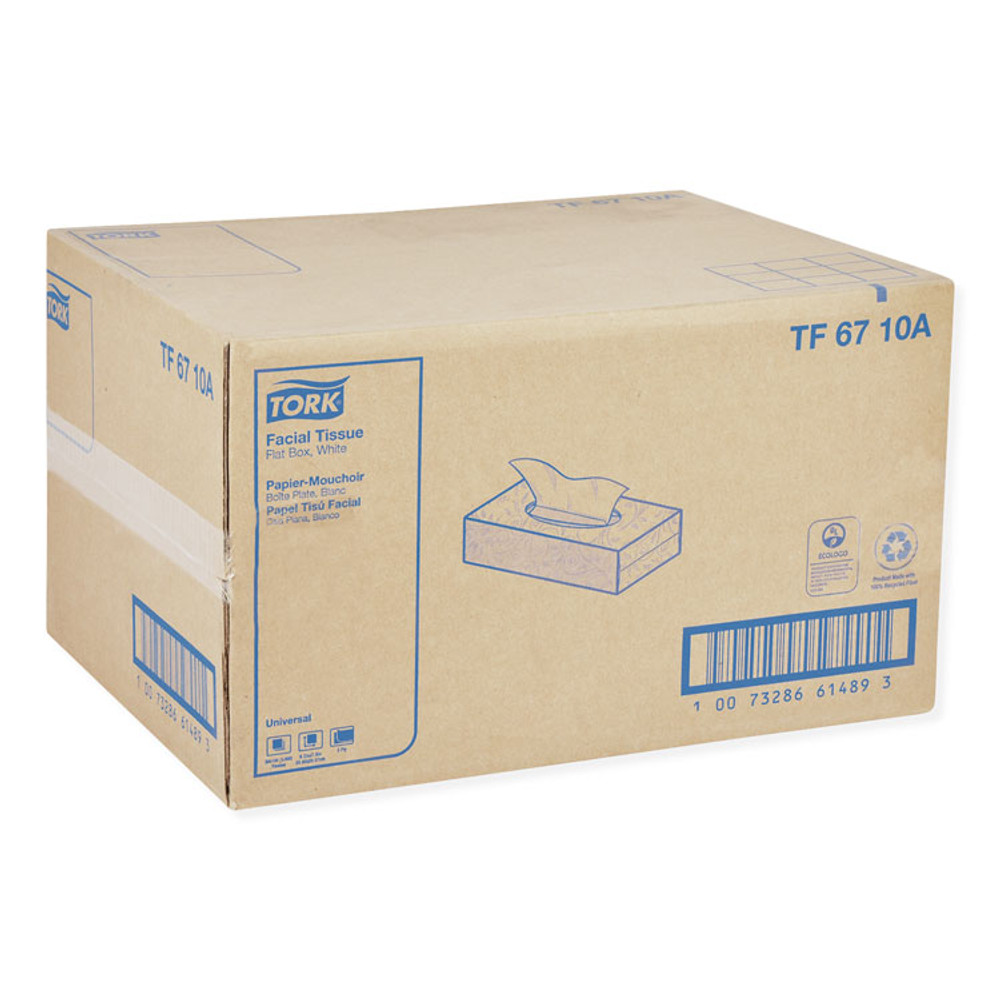 SCA TISSUE Tork® TF6710A Universal Facial Tissue, 2-Ply, White, 100 Sheets/Box, 30 Boxes/Carton