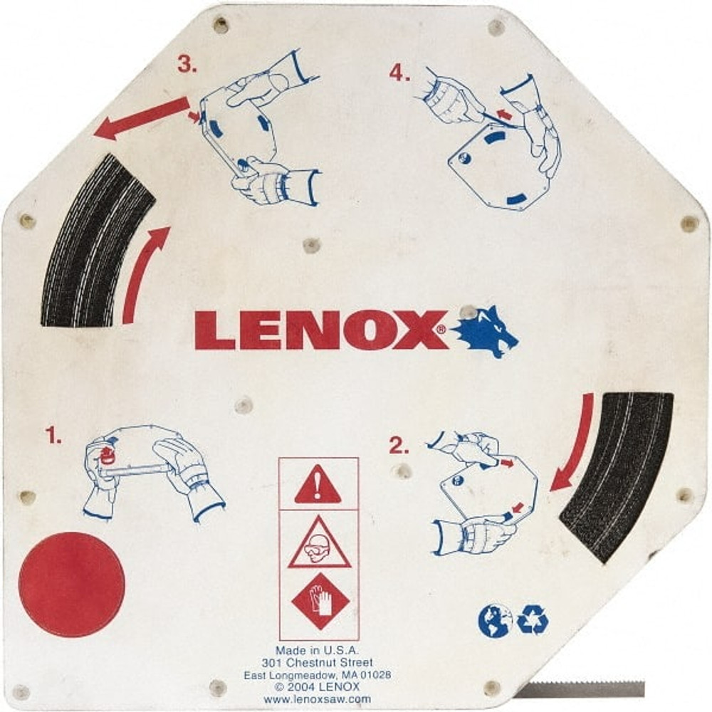 Lenox 14018FLB123810 Welded Bandsaw Blade: 12' 6" Long, 0.025" Thick, 10 TPI