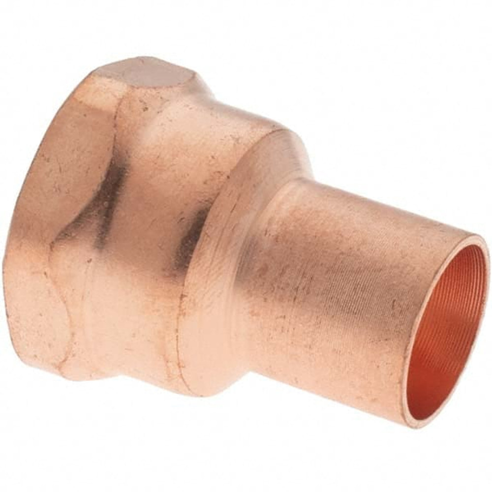 Mueller Industries BDNA-15673 Wrot Copper Pipe Adapter: 1/2" x 1/2" Fitting, FTG x F