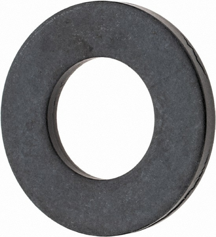 TE-CO 42609 1" Screw Standard Flat Washer: Steel, Black Oxide Finish