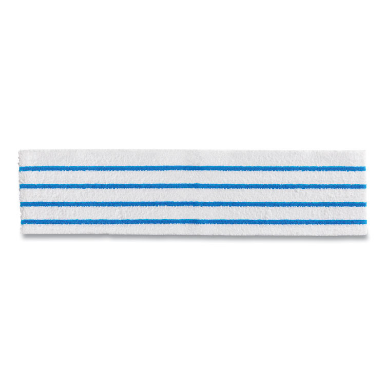 RUBBERMAID COMMERCIAL PROD. HYGEN™ 2134282 Disposable Microfiber Pad, 4.75 x 19, White/Blue Stripe, 50/Pack, 3 Packs/Carton
