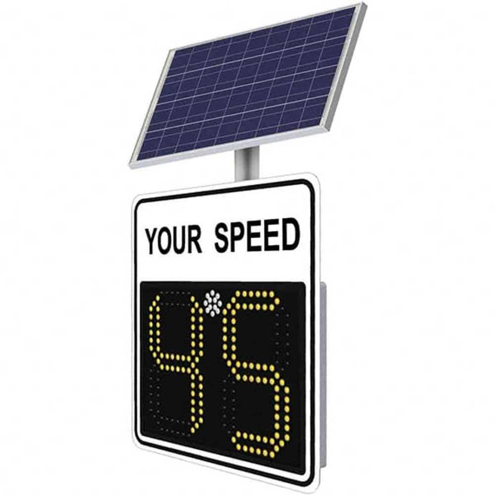 TrafficLogix 126026 "Your Speed," 28" Wide x 28" High Aluminum Speed Limit Sign